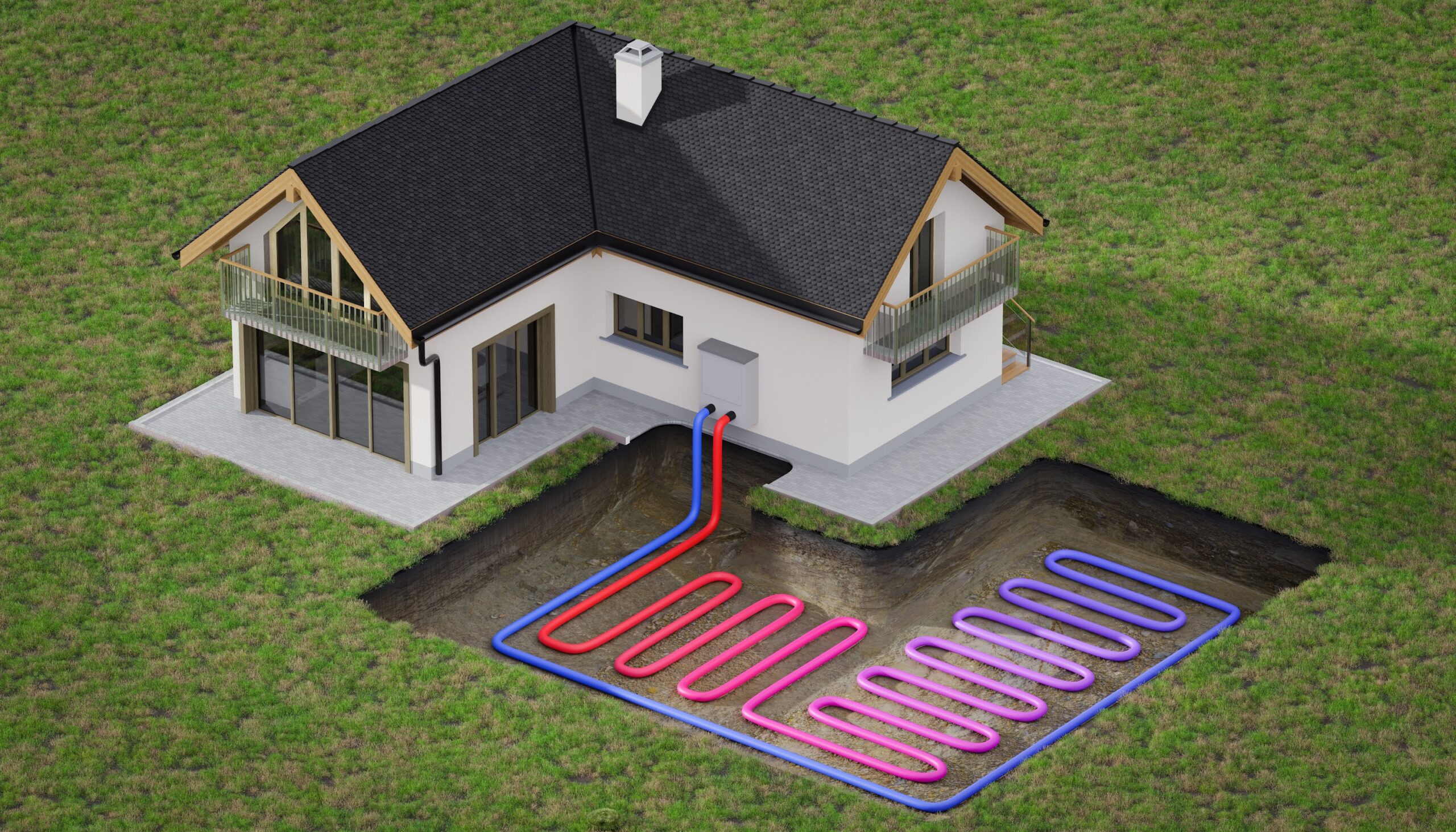 Diagram for Geothermal HVAC in St. Louis, MO