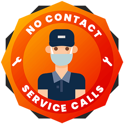 No Contact Service Calls Badge