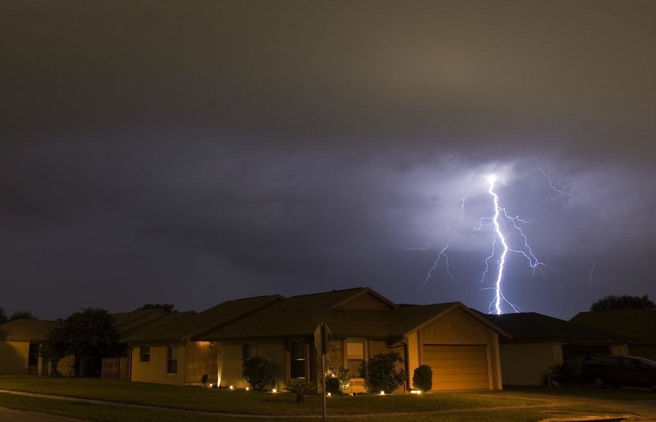 storm in St. Louis neighborhood