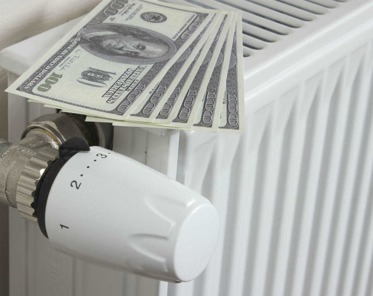 money on heater