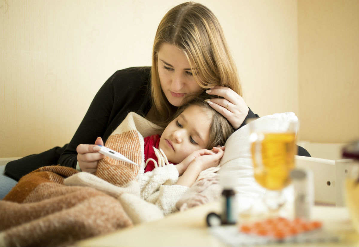mother with child who has legionnaires disease